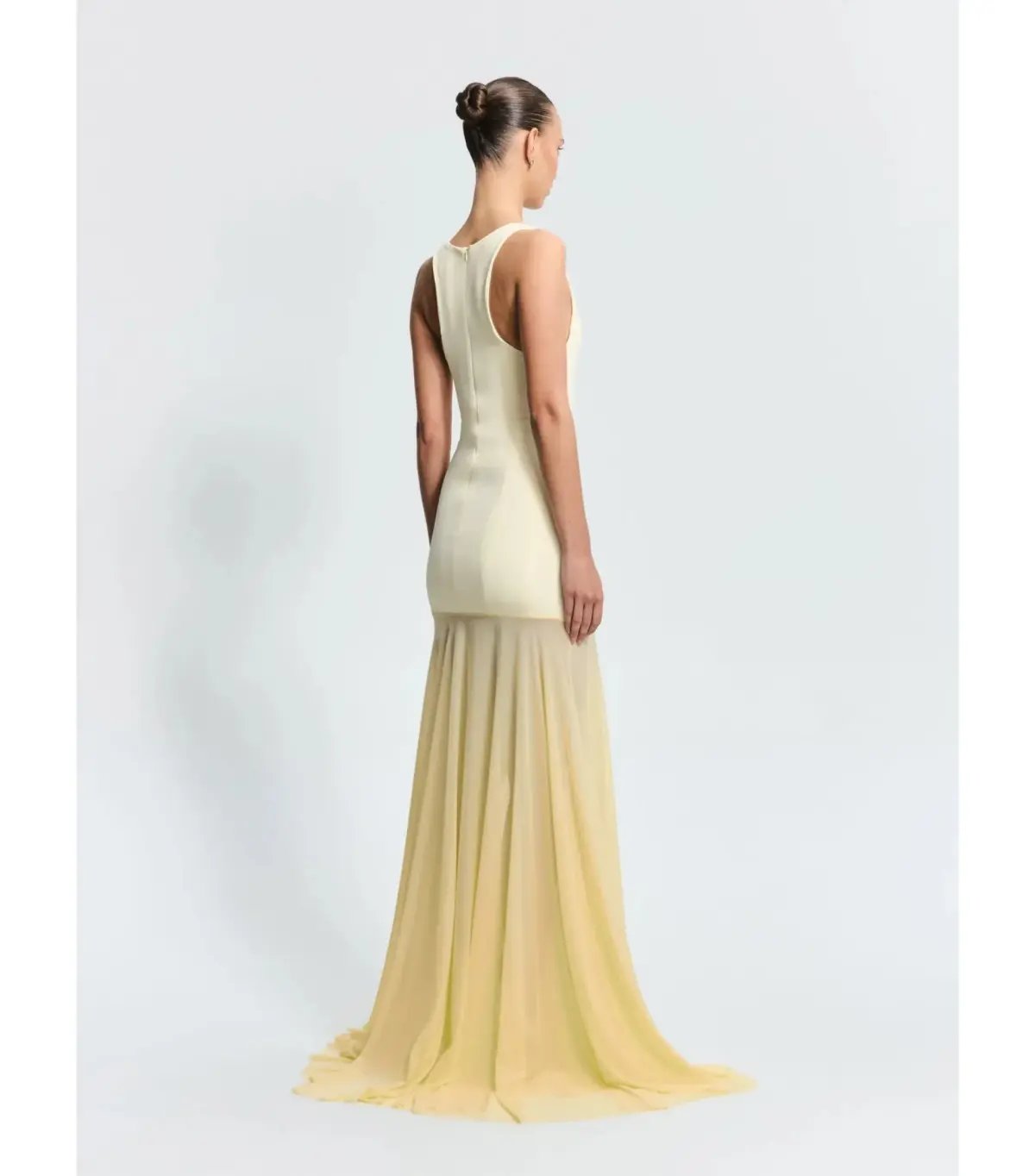 Effie Kats Odessa Maxi Gown Lemon Size AU 6 photo 3