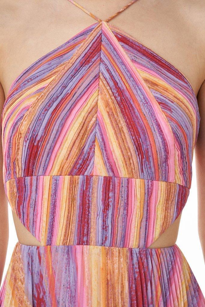 AMUR Janet Cutout Pleated Evening Dress Gown size 8 photo 6