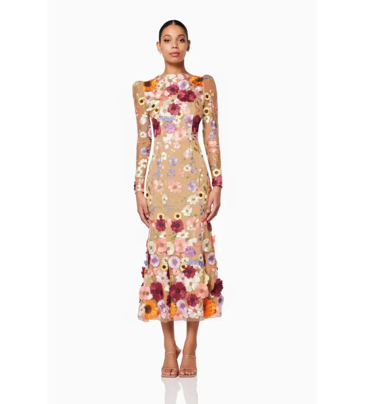Elliatt Shannon Midi Dress Pink Size AU 12 photo 2