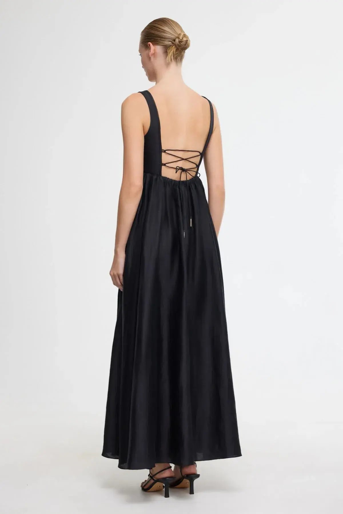 Acler Sandgate Midi Dress Black Size AU 12 photo 3