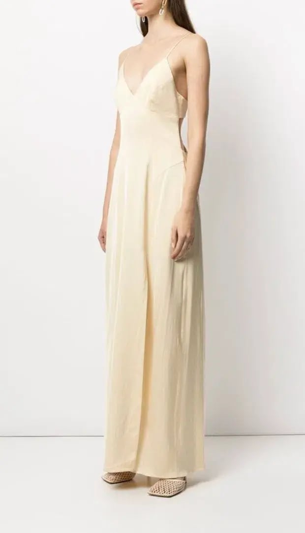 Manning Cartell Sleeveless Maxi Dress Champagne Yellow Size 6 photo 2