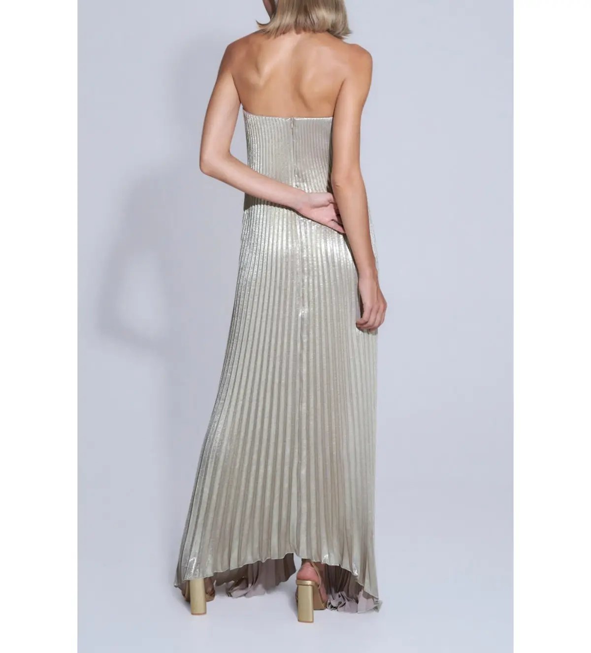 Lidee Black Tie Gown Gold ShimmerSize 8 photo 3
