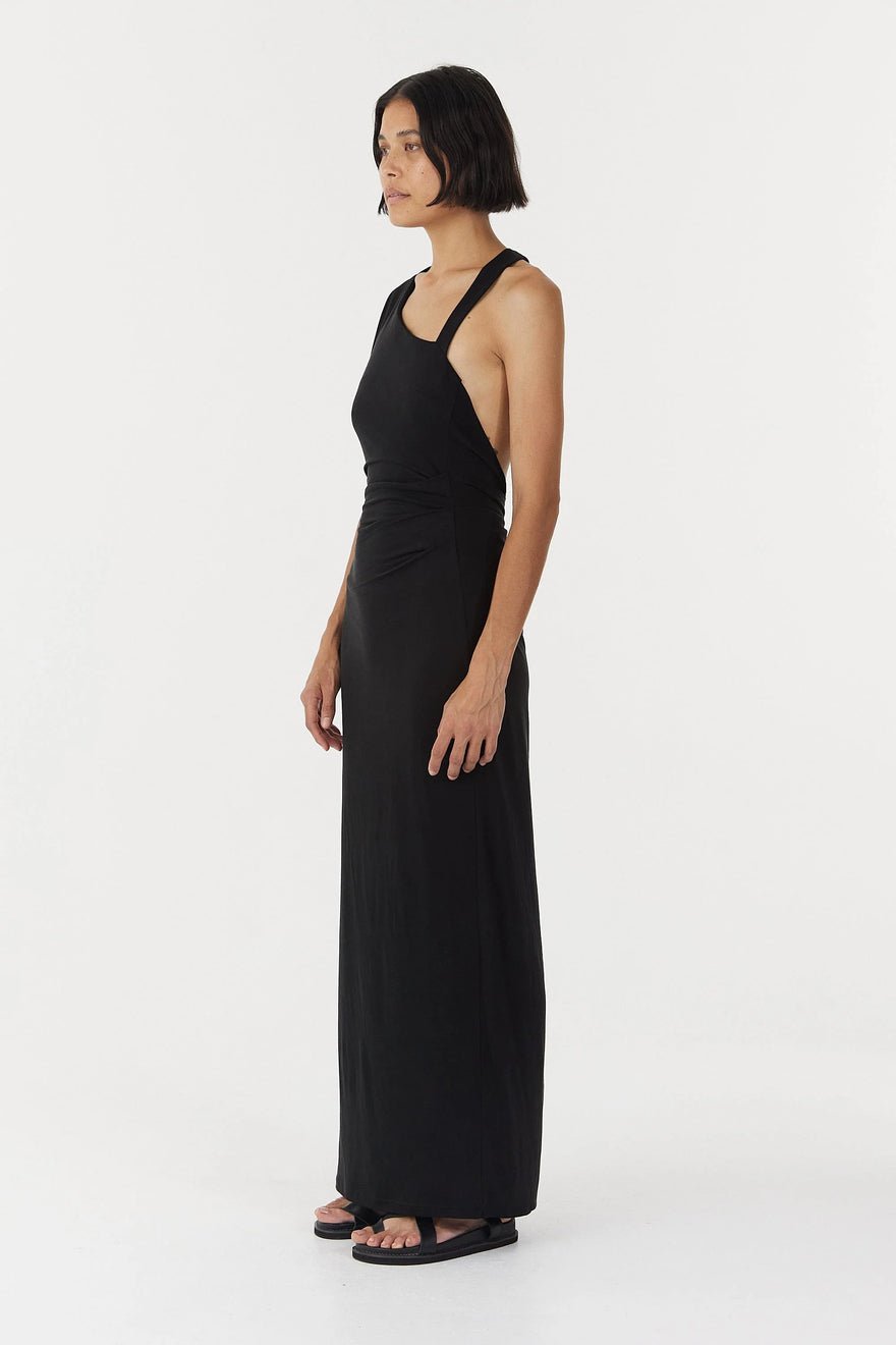 Third Form Stirling Twist Asymmetric Maxi Dress - Black photo 2