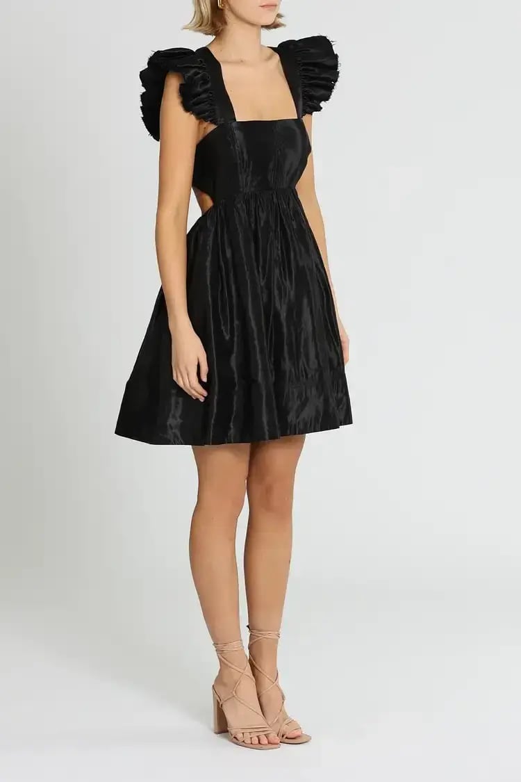 Aje Gazelle Mini Dress in Black Size 12 photo 2