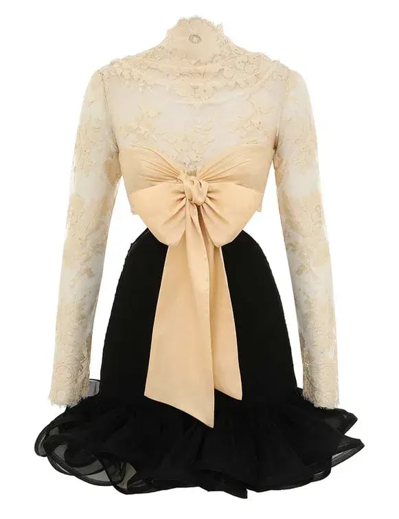 Zimmermann The Illustration Flounce Mini in Tea/Black Size 0P /Au 6 photo 9