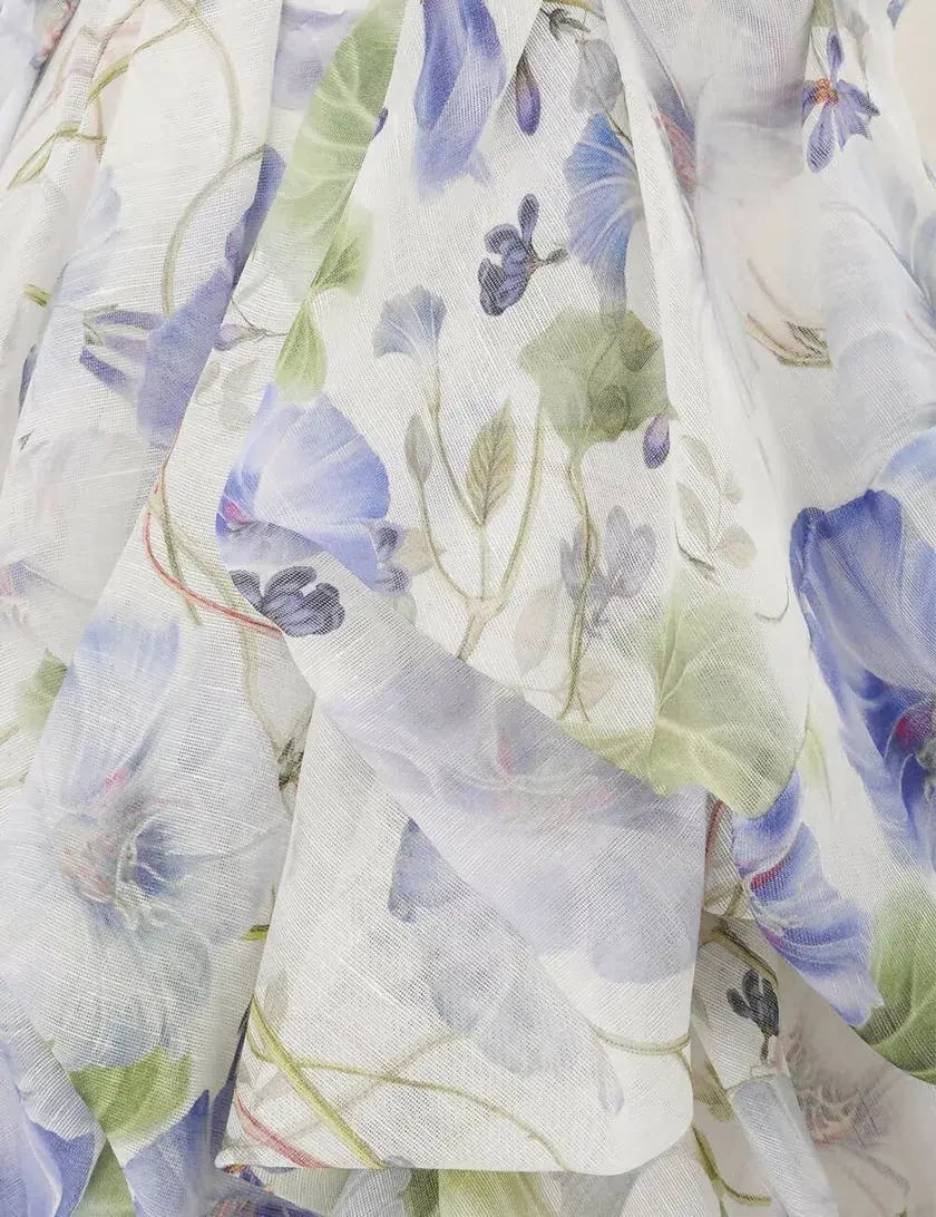 Zimmermann Natura Draped size 12 purple floral photo 2