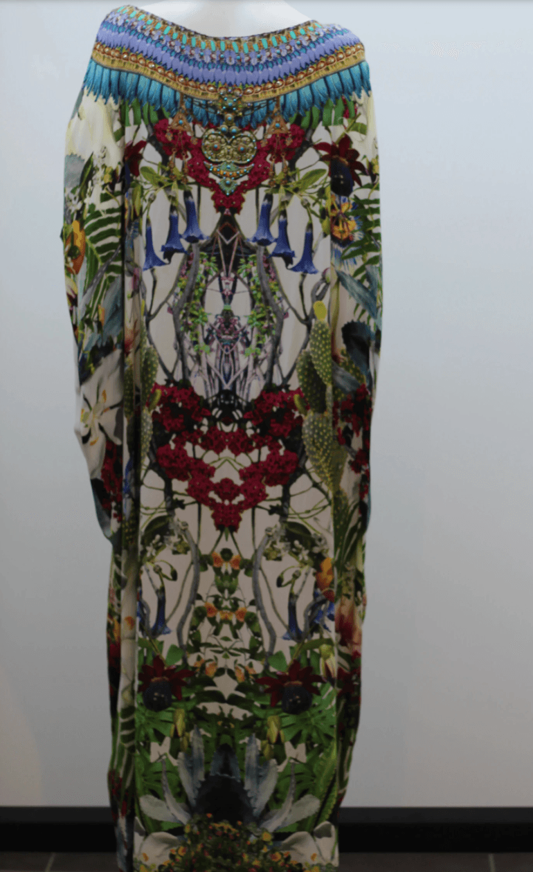 Camilla Exotic Hypnotic Round Neck Kaftan Size 10 photo 2