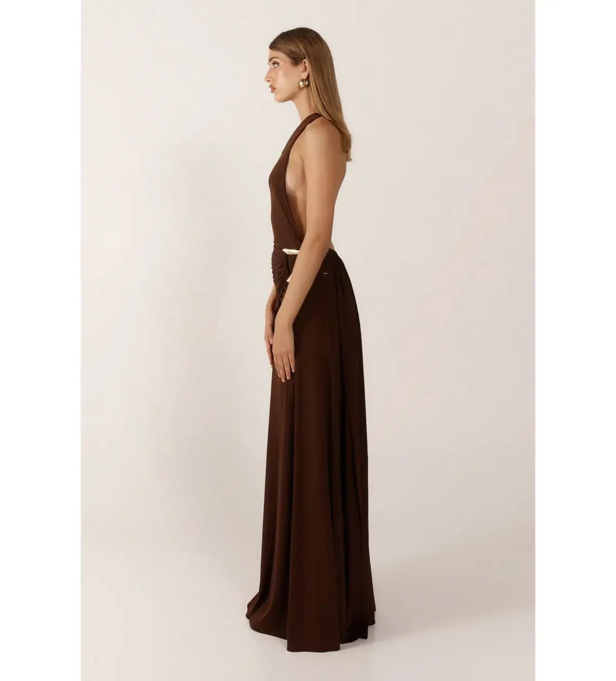 Ance Gria Gaia Gown Brown Size M AU 10 photo 3