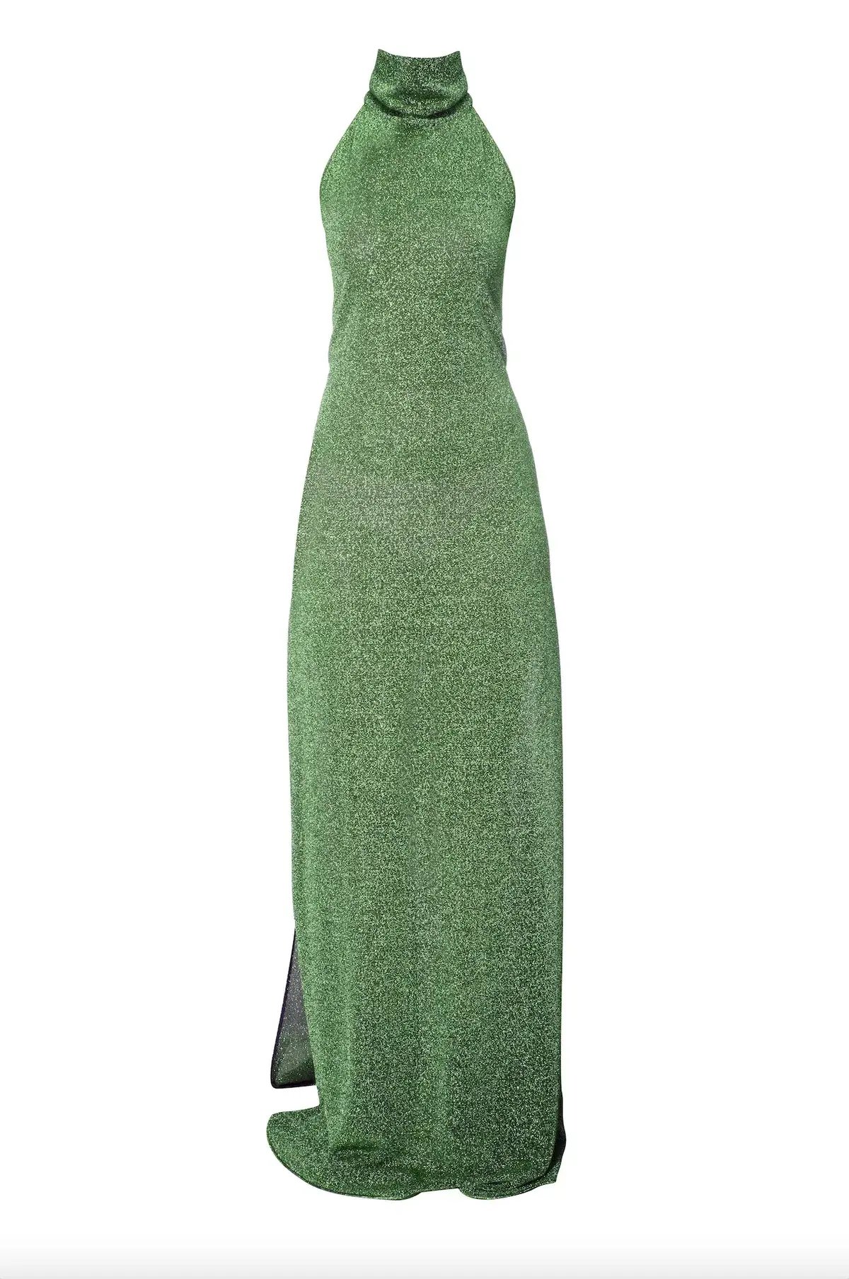 Oseree Lumiere Turtleneck Dress Green Size S photo 3