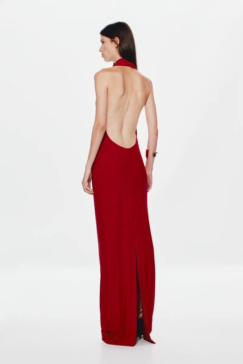 Misha Collection Vanessa Jersey Dress - Red photo 4