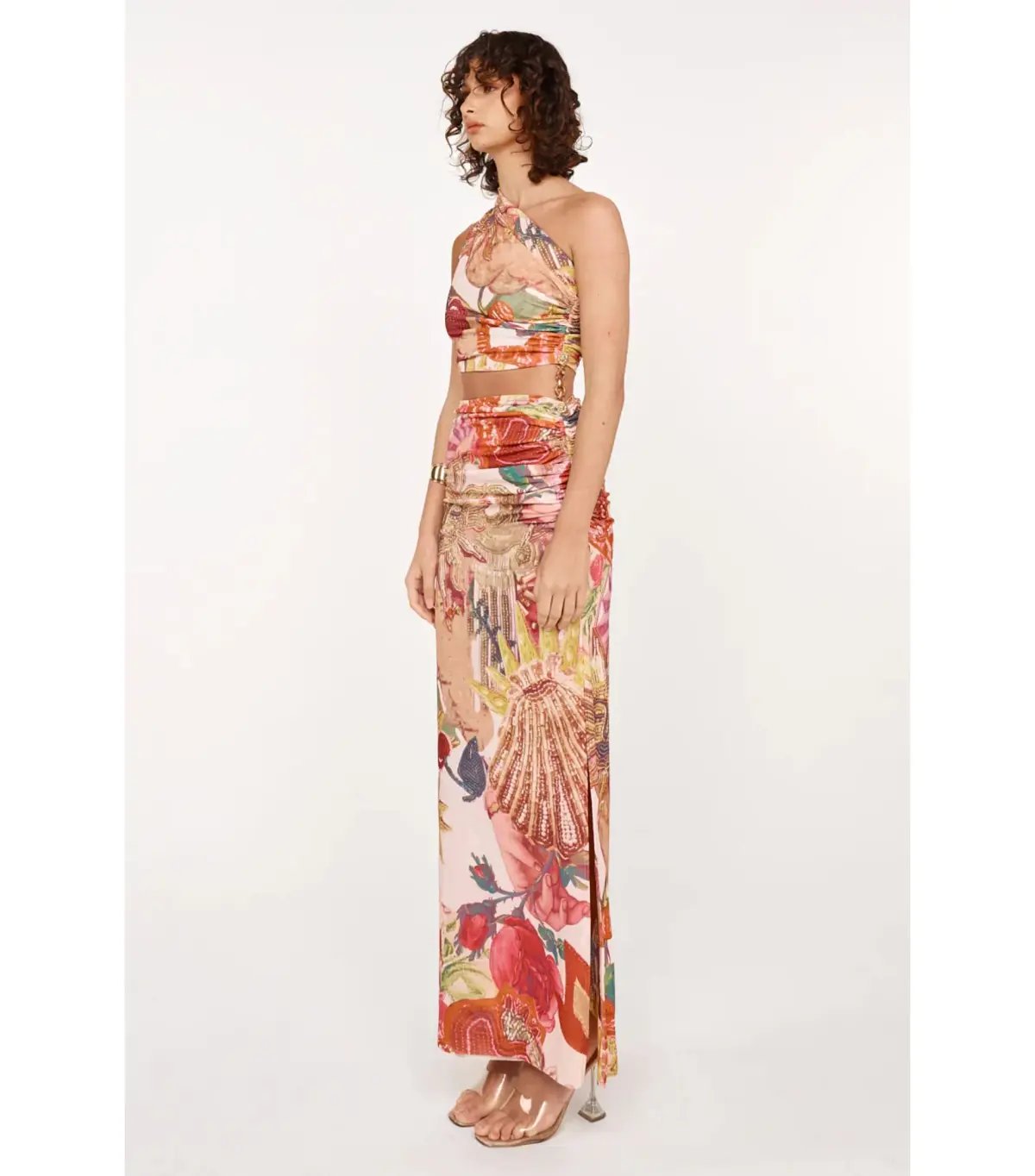 She Is OLLÁ Ophelia Midi Dress in Victor Print Size M / AU 10 photo 3