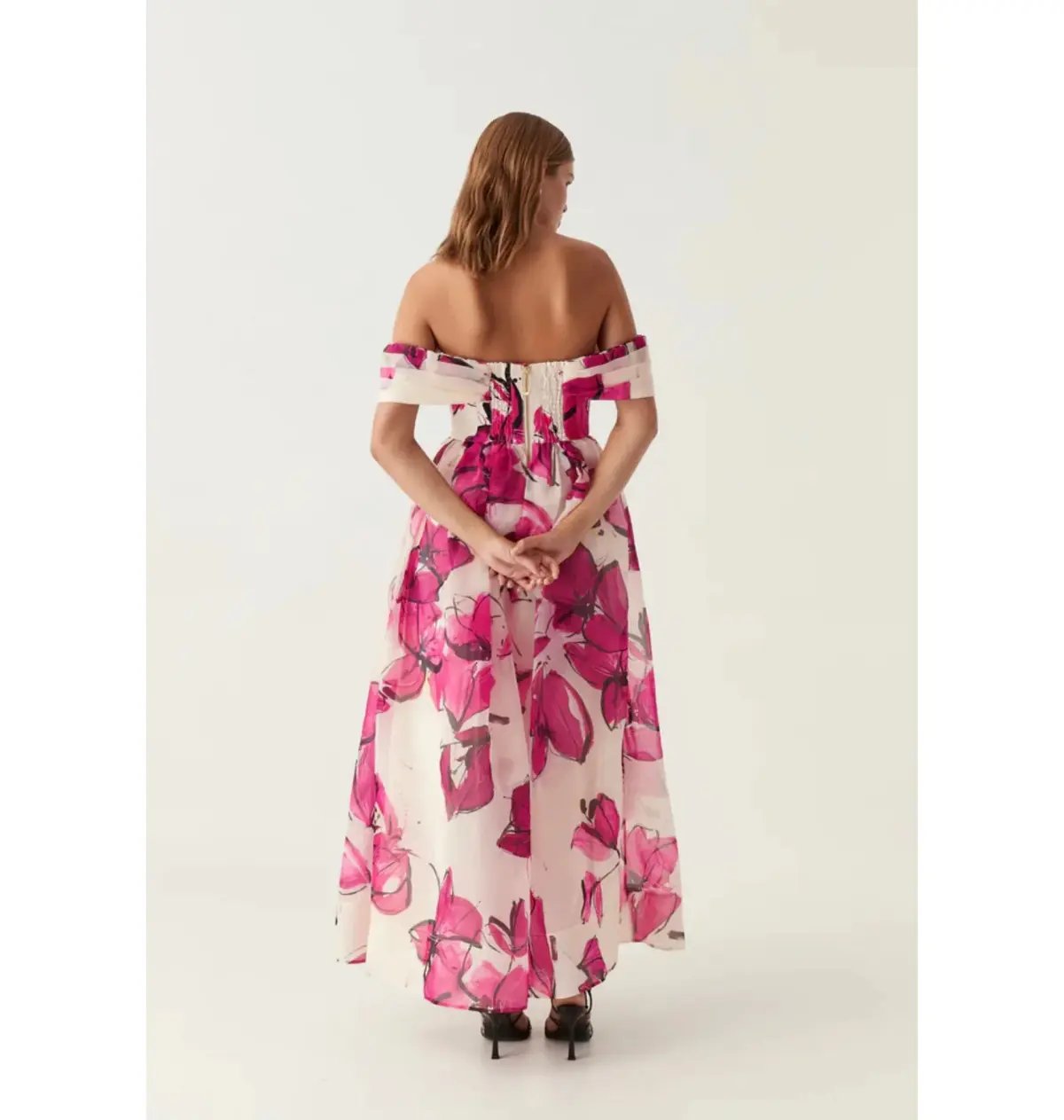 Aje Cordelia Corseted Maxi Dress Falling Floral Size AU 16 photo 3