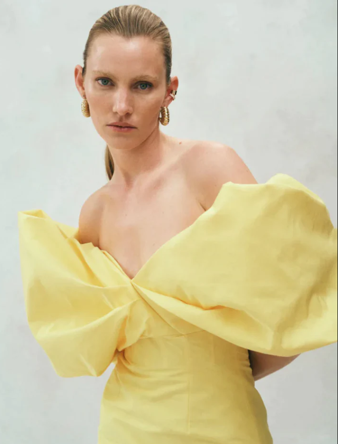 Rachel Gilbert Xavier Midi In Yellow photo 2