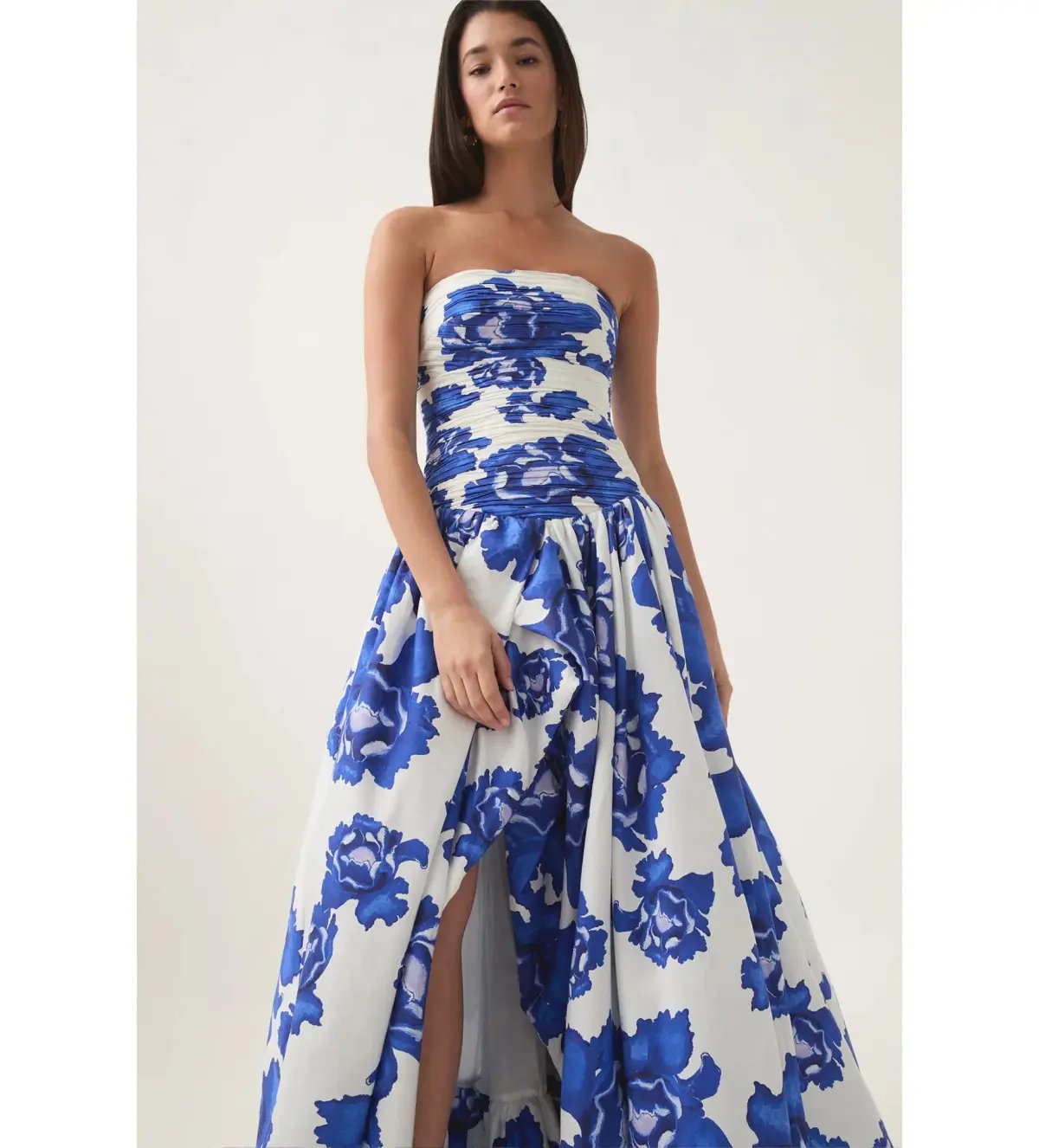 Aje Behold Maxi Dress in Boldly Blooming Cobalt Size 6 photo 4