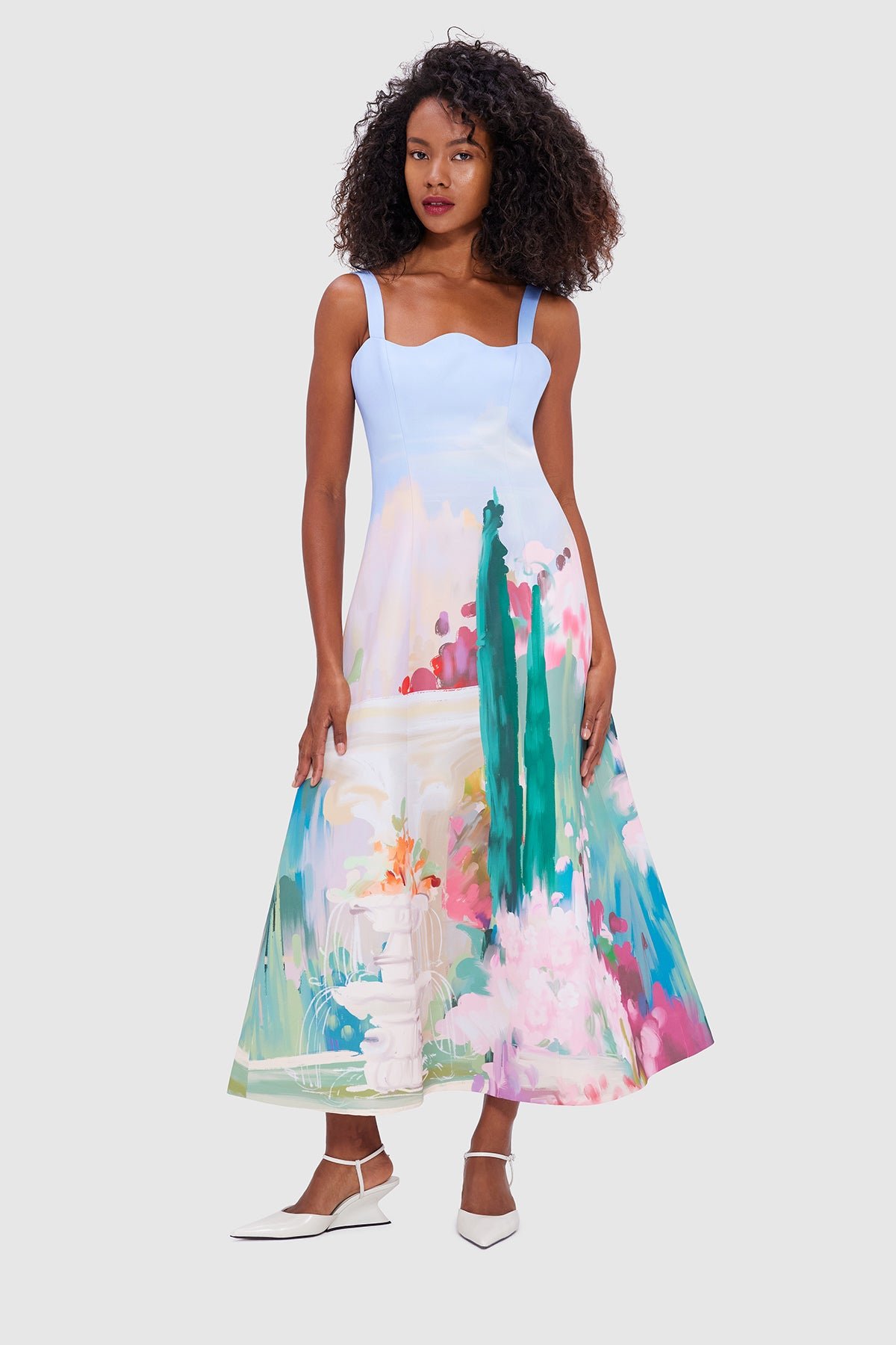 LEO LIN ODETTE MIDI DRESS - JARDIN PRINT photo 5