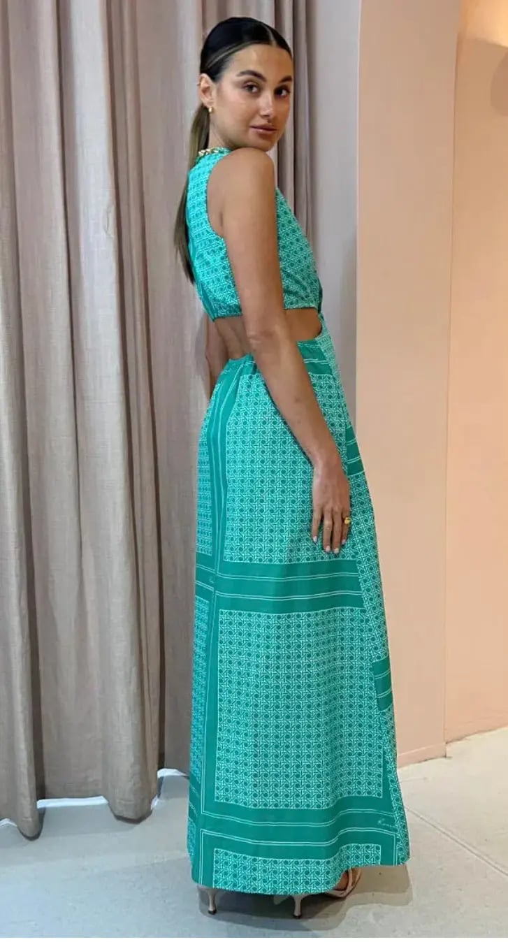 Roame Loren Maxi Dress Print Size 2 / Au 10 photo 2