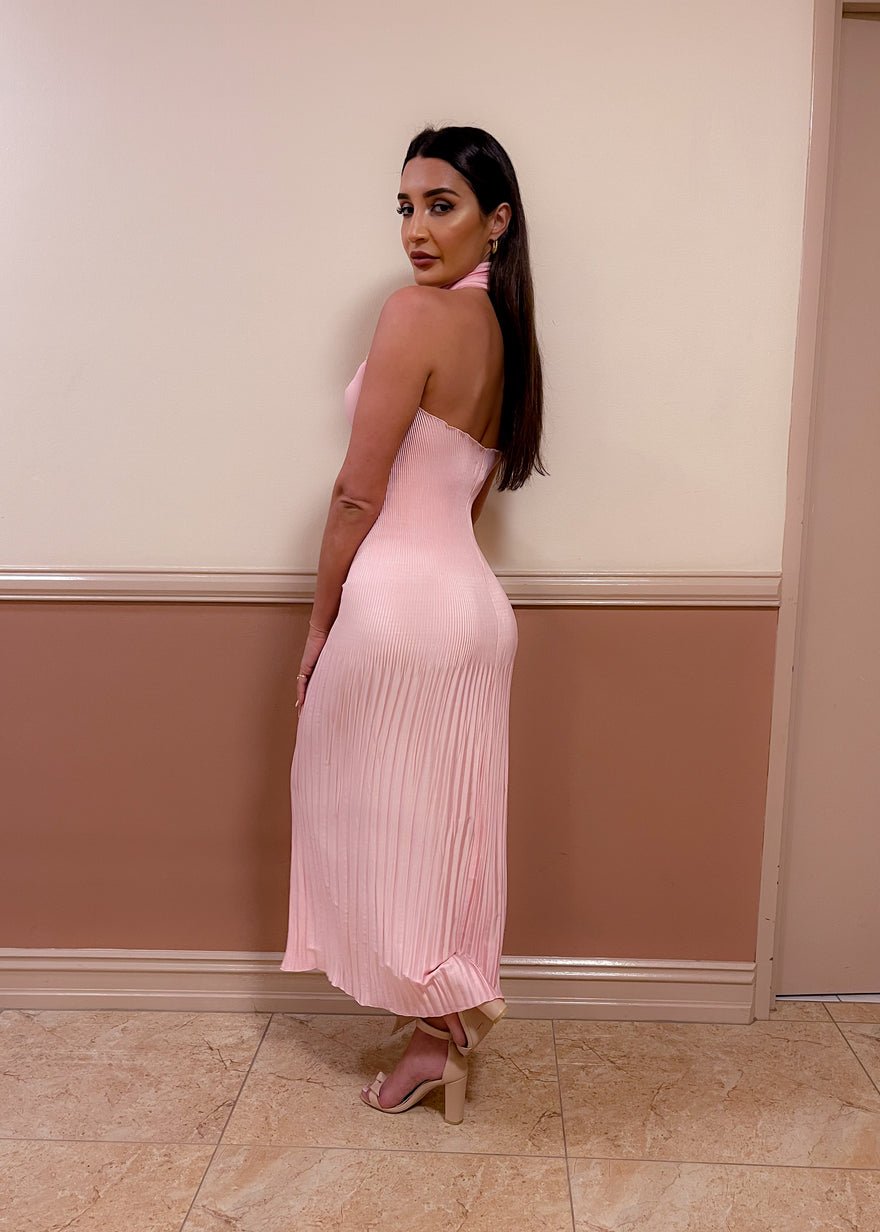 L'idée Soiree Halter Gown (Pink) - L'idée photo 3