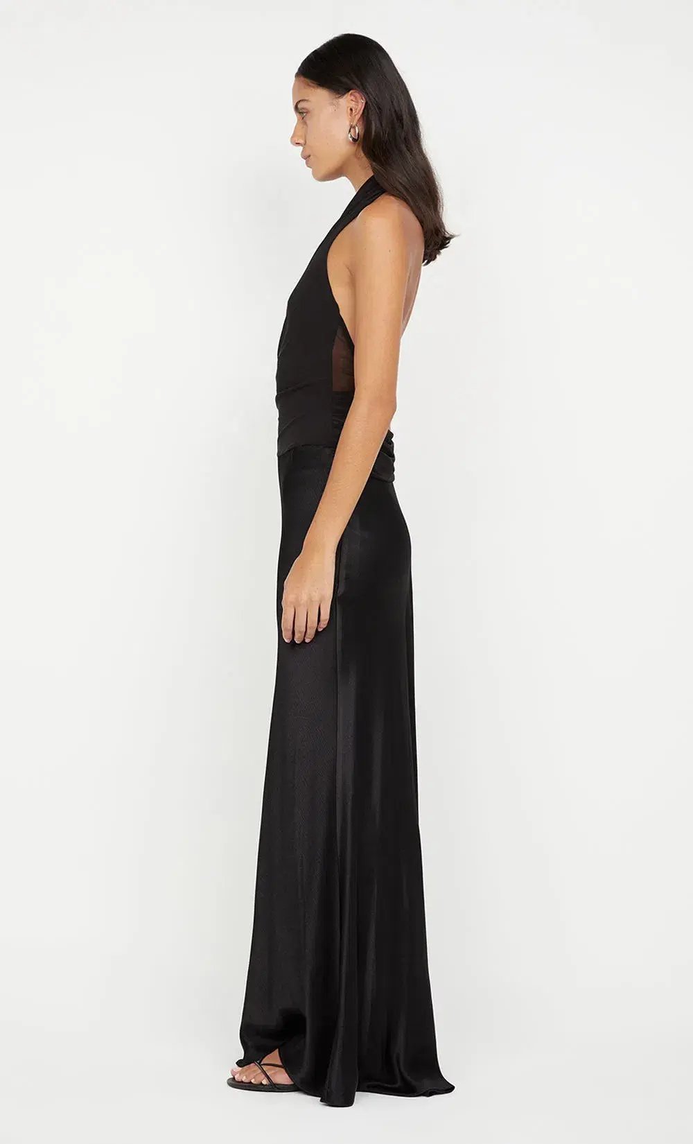 Bec & Bridge Ida Halter Maxi Dress Black Size Us 4 / Size Au 8 photo 4