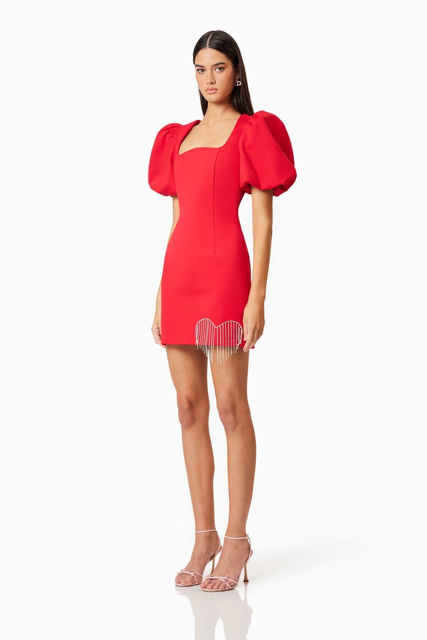 Elliatt Cherie Mini Dress - Red photo 3