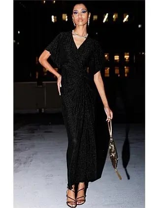 Sacha Drake THE EMPORIUM MAXI DRESS Black Size 14 photo 3