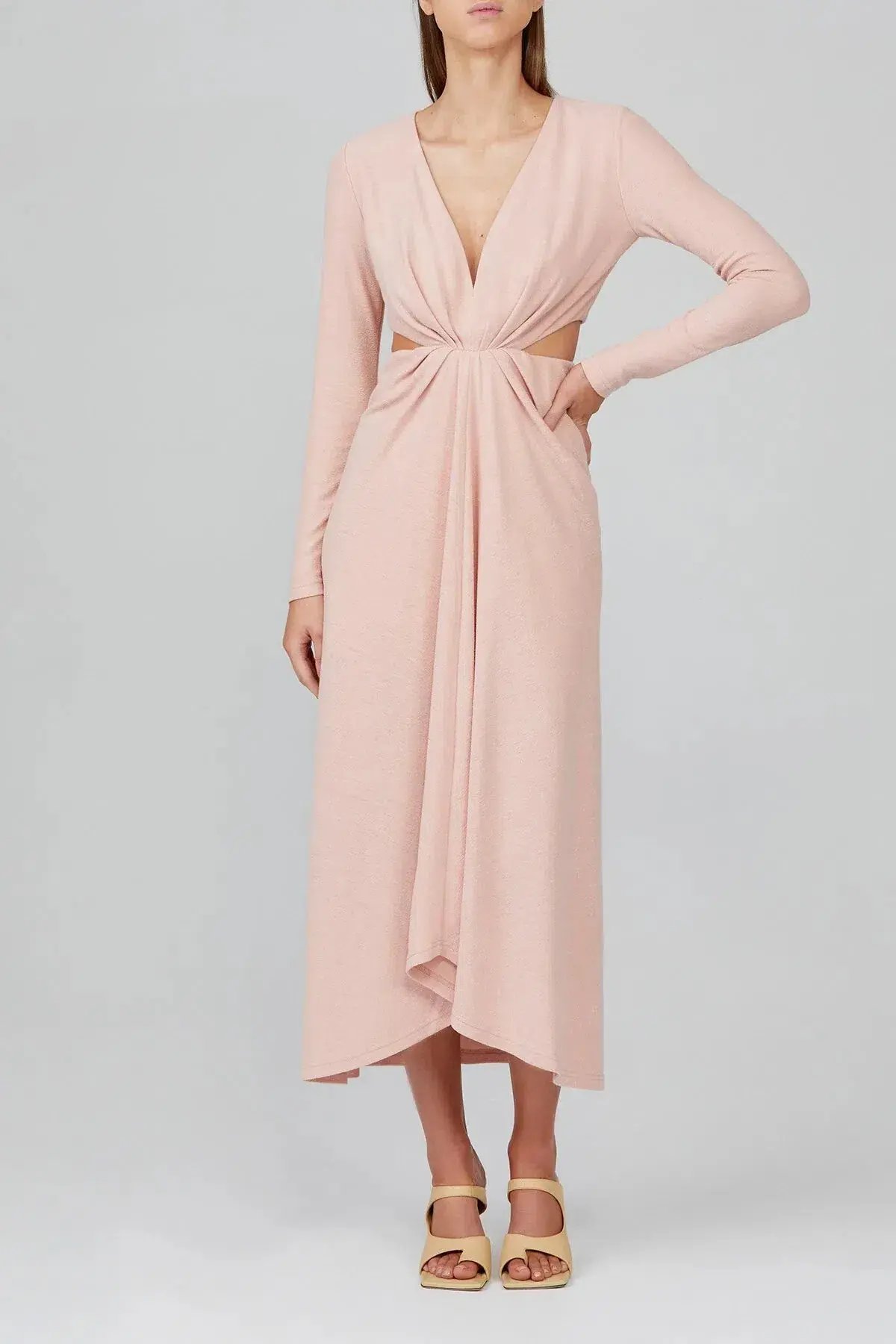 Acler Brighton Midi Dress Pink Size 6 photo 2