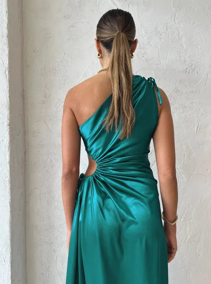 Sonya Moda Nour Emerald Green Maxi Dress Size 8 photo 4