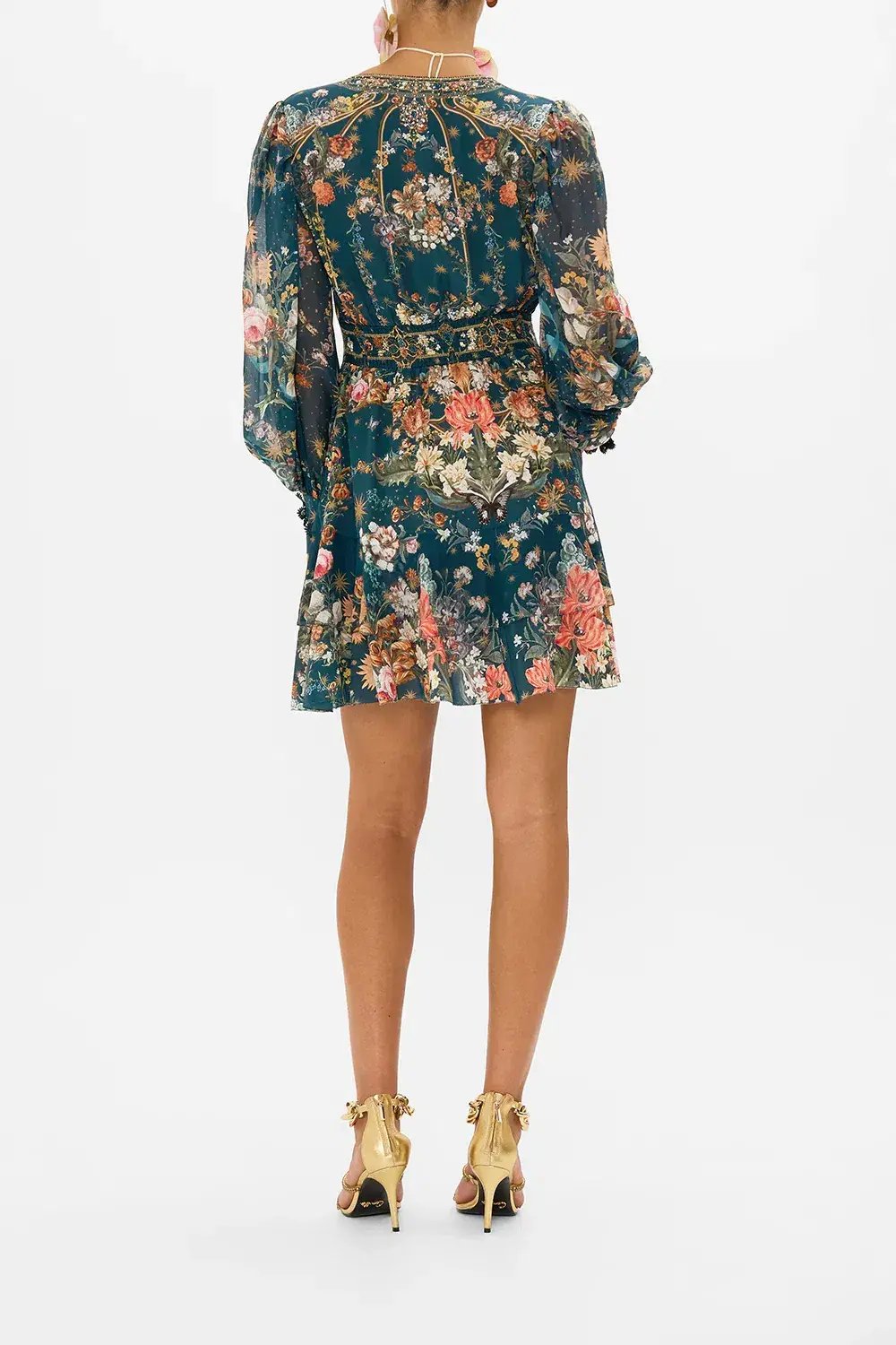 Camilla Button Frill Dress Print Size M / Au 12 photo 2
