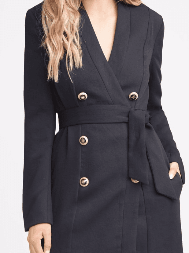 Kookai Edwina Blazer Dress Black Size 12 photo 2