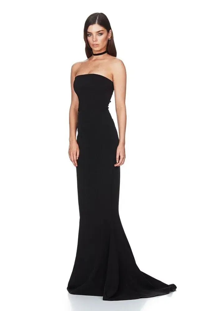 Nookie Angelina Fishtail Gown in Black Size 8/S photo 5