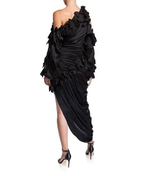 Zimmermann Resistance Bow Long Gown Black Size 8 photo 2