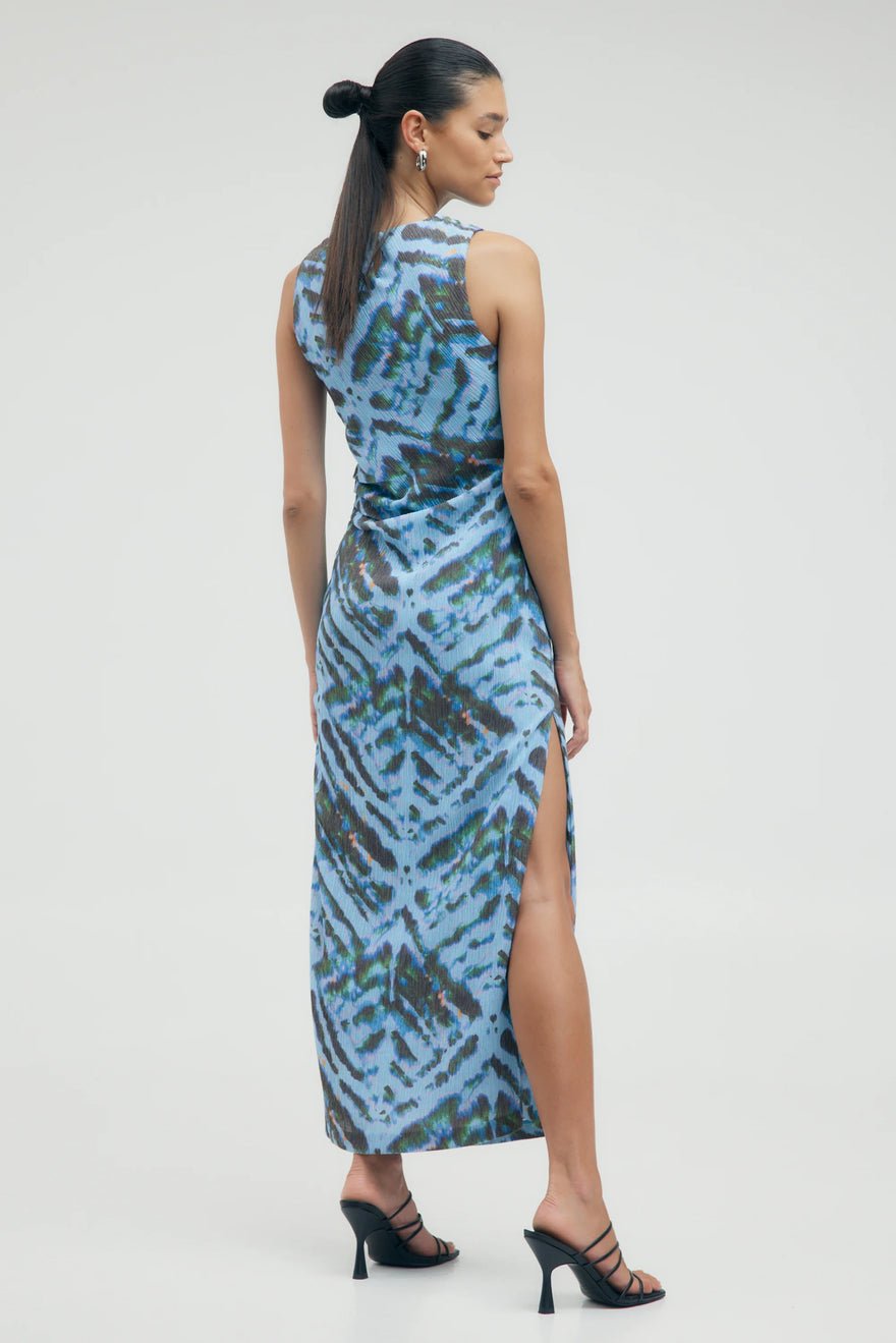Third Form Electric Tucked Maxi Tank Dress - Tie Dye photo 4