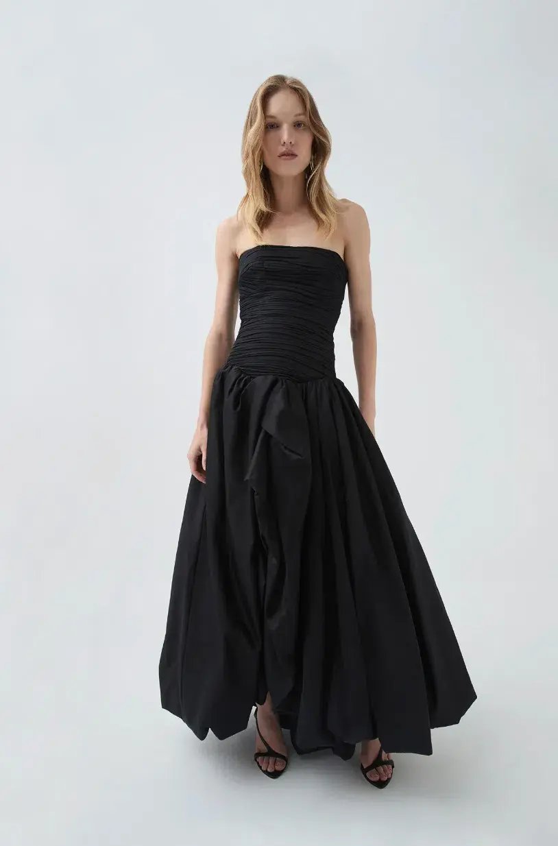 Aje Violette Bubble Hem Maxi Dress Size 8 photo 2