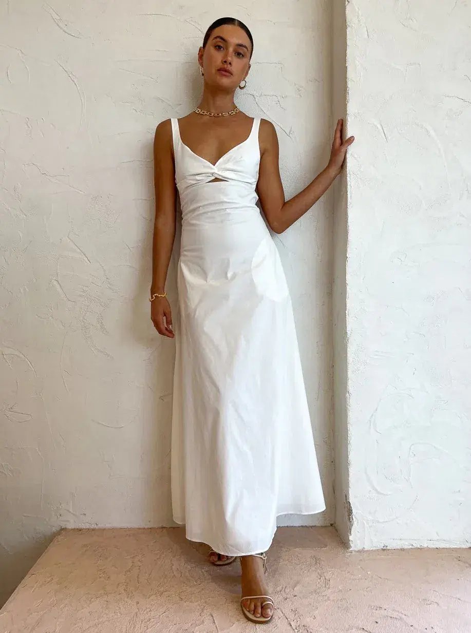Anna Quan Heidi Dress In Swan White Size AU 6 photo 4
