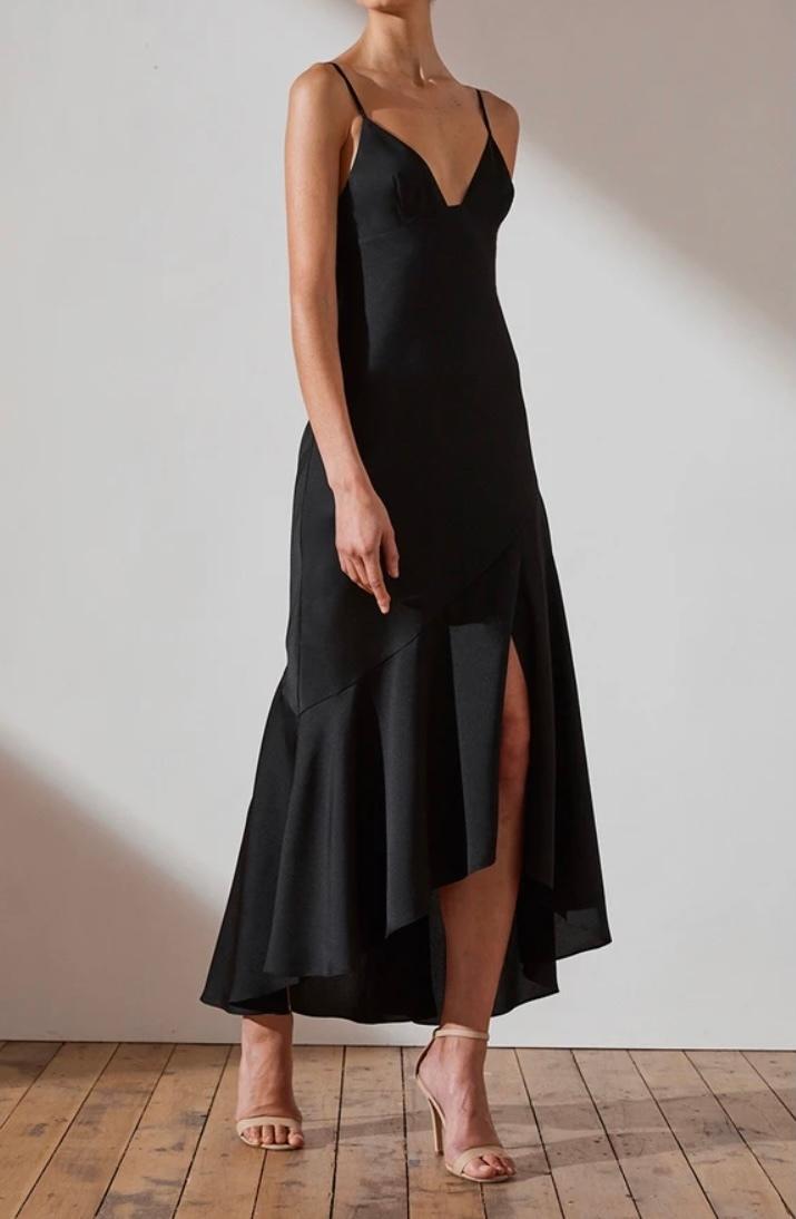 Shona joy luxe bias asymmetrical slip dress photo 4