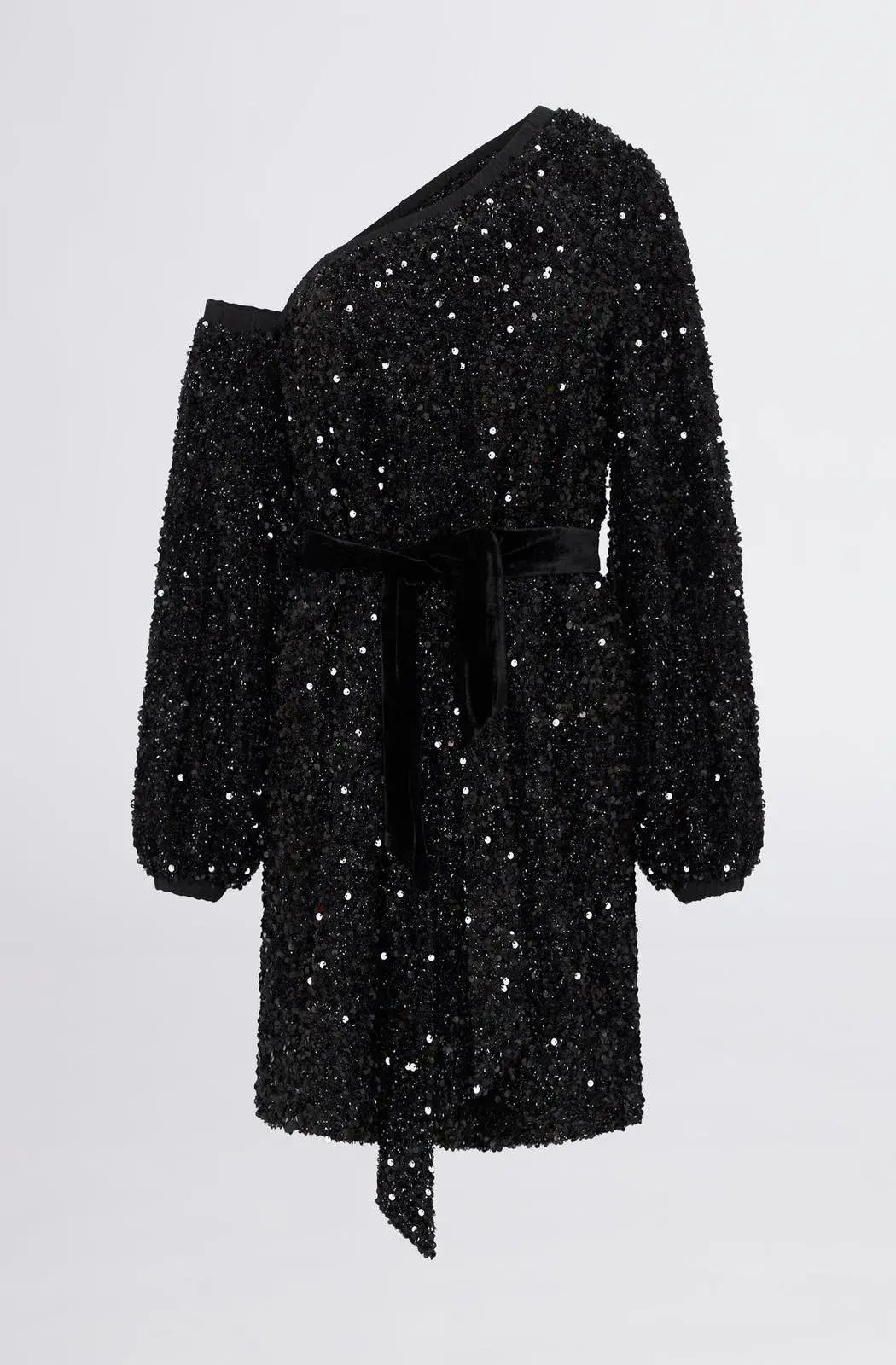 Sheike Empire Sequin Dress Black Size 6 photo 5