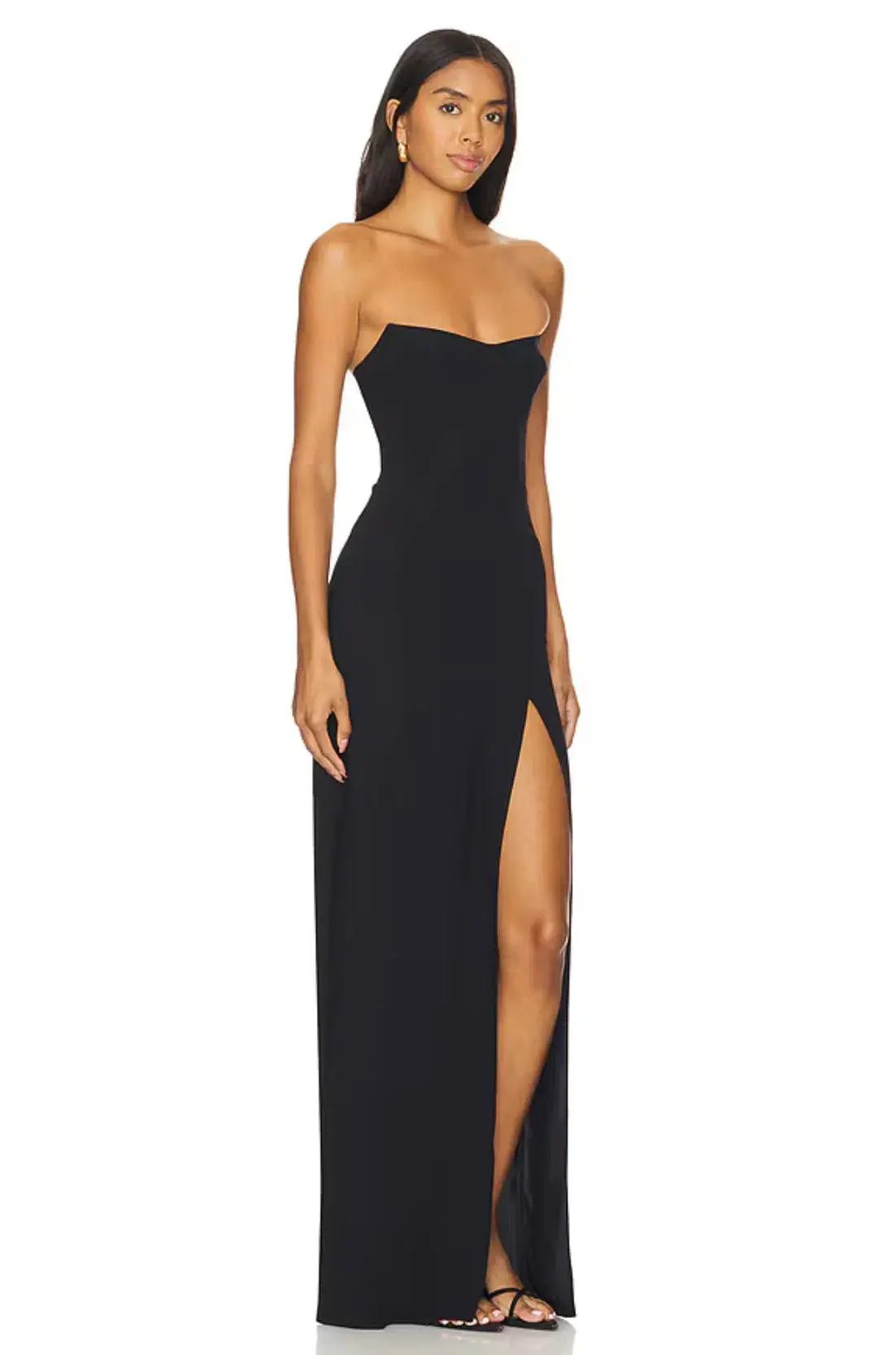 Amanda Uprichard  Ivy Maxi Gown Black Size S / Size 8 photo 2