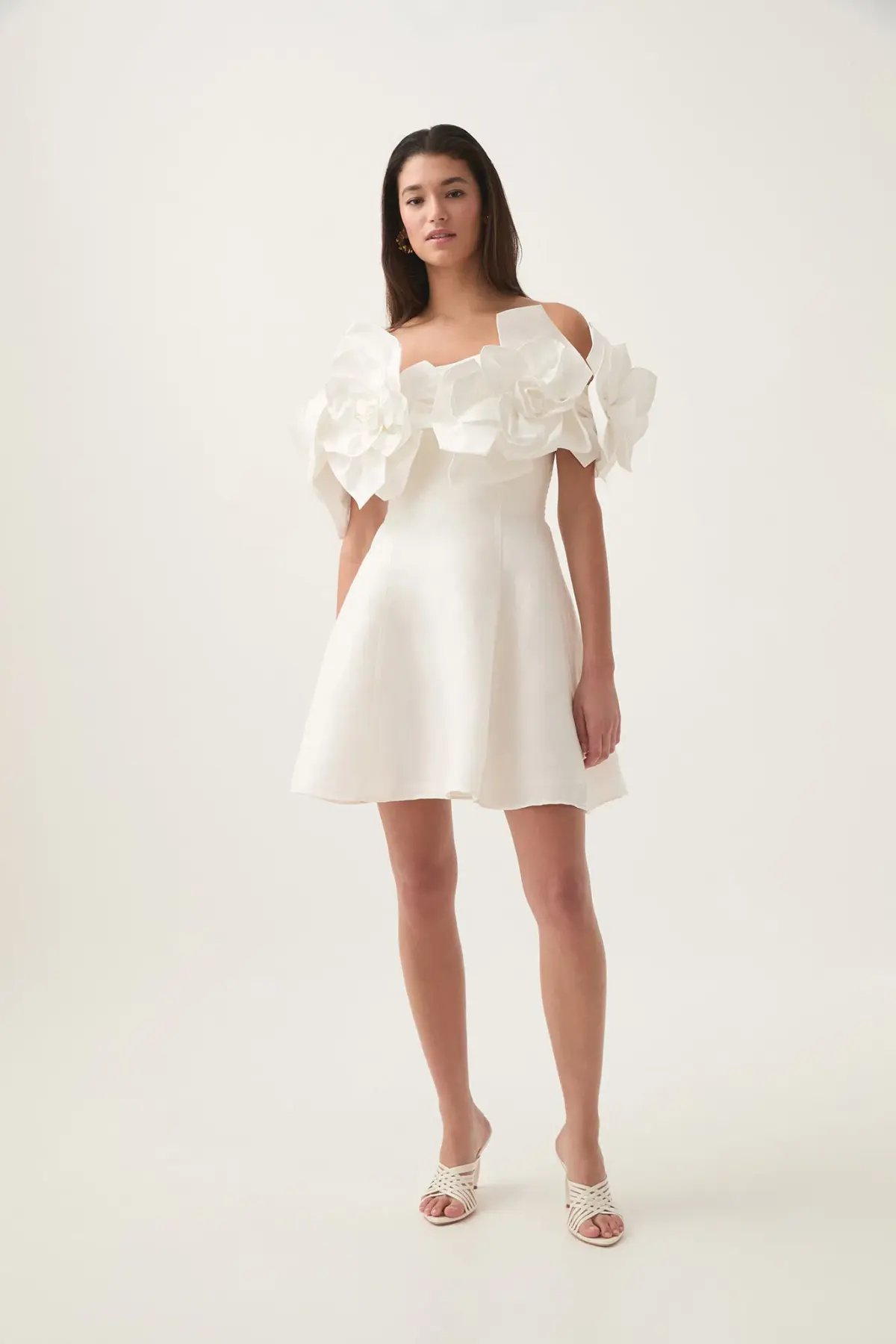 AJE ETTA MINI DRESS IVORY SIZE AU 10 photo 3