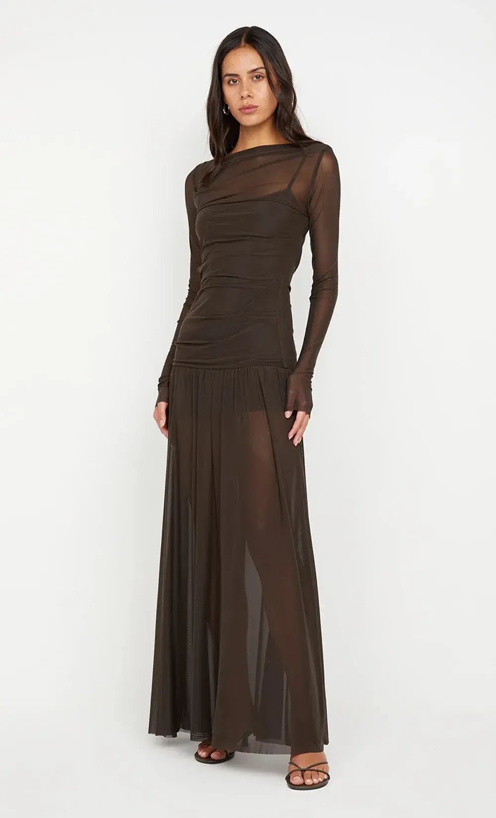 Bec & Bridge Blaine Long Sleeve Maxi Dress Cedar Size 12 photo 2