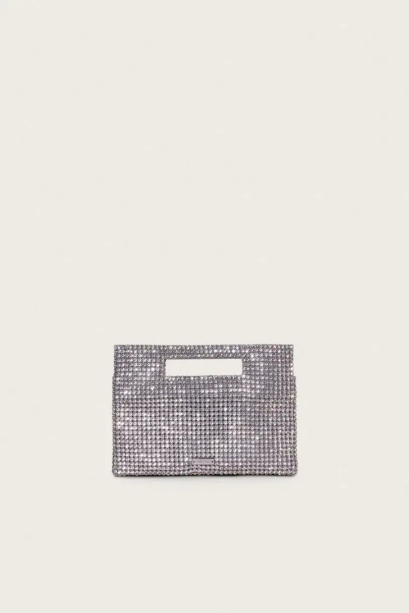 Cult Gaia Lucinda Mini Shoulder Bag Rhinestone Silver photo 3