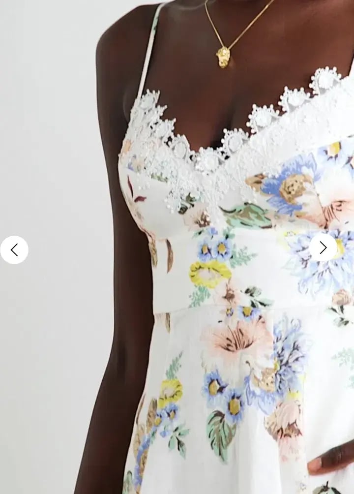 Zimmermann Appliqué Picnic Dress Blue Floral Size 1/Au 10 photo 6