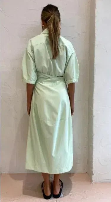 Camilla and Marc Kyra Cocoon Midi Dress in Sour Apple Green Size 8 photo 6