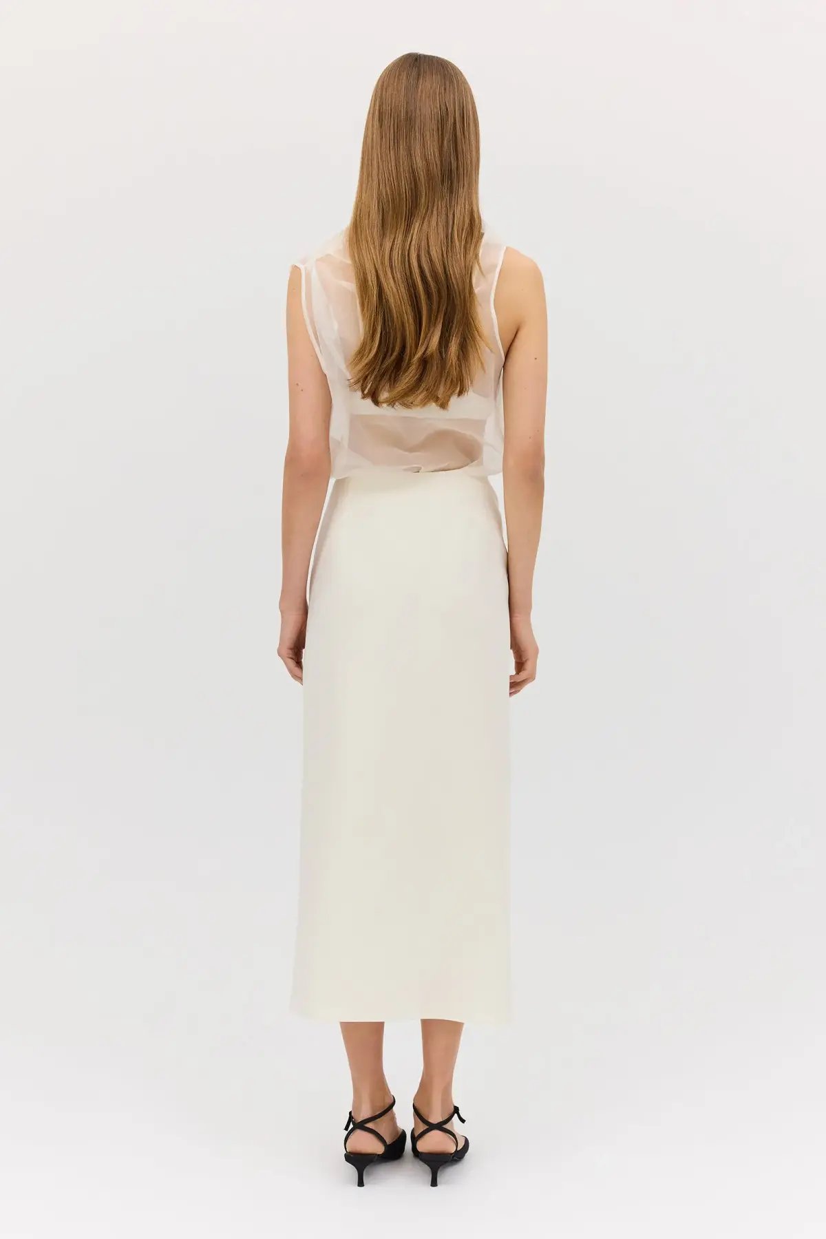 Bianca Spender Cream Organza Cezanne Top Size 10/M photo 8