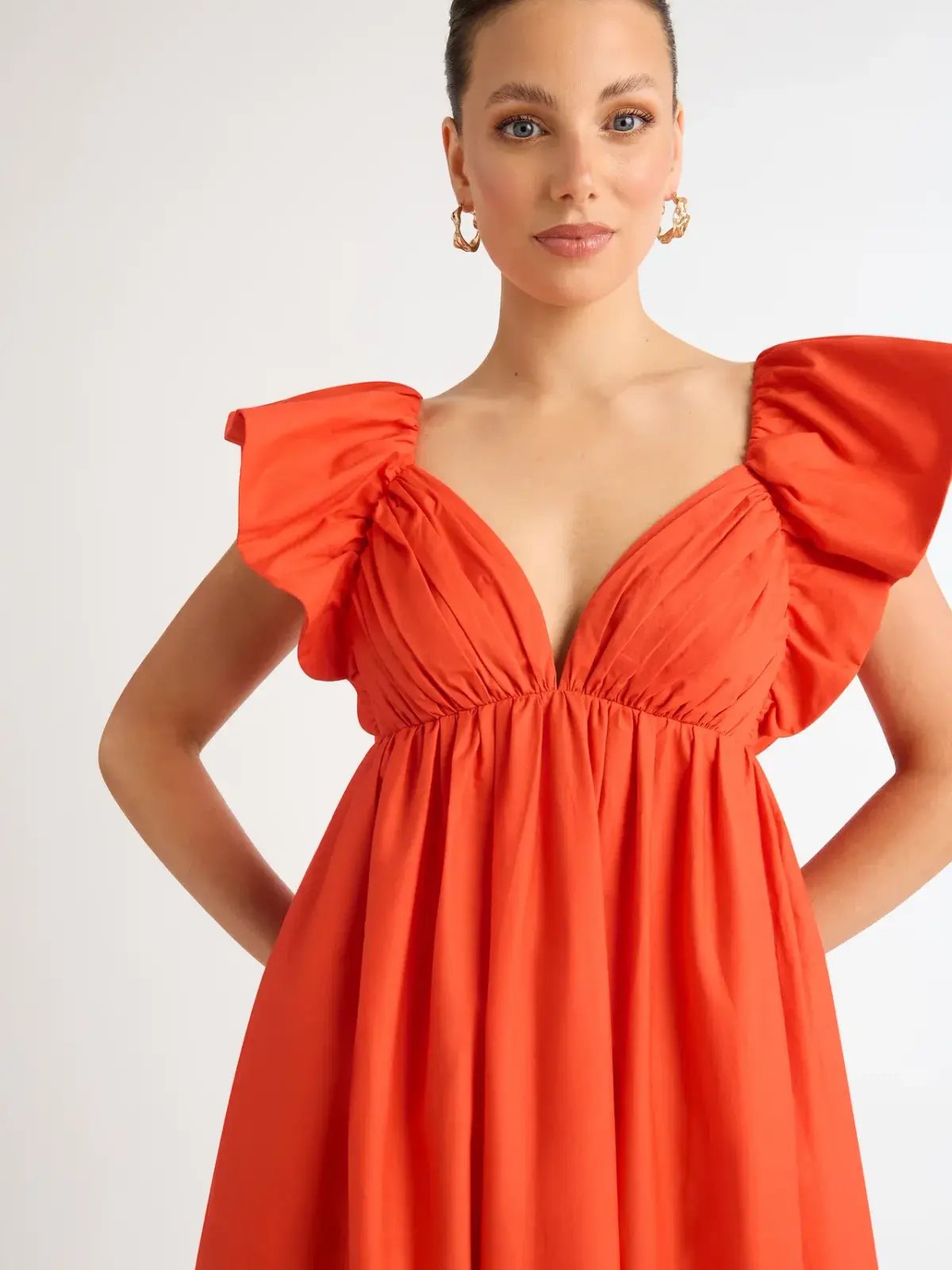 Sheike Bermuda Maxi Dress Orange Size 19 photo 2