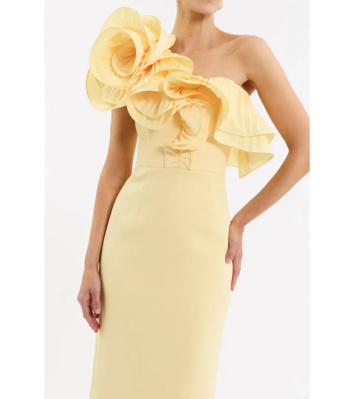 Rebecca Vallance Lulu Gown Yellow Size AU 12 photo 3