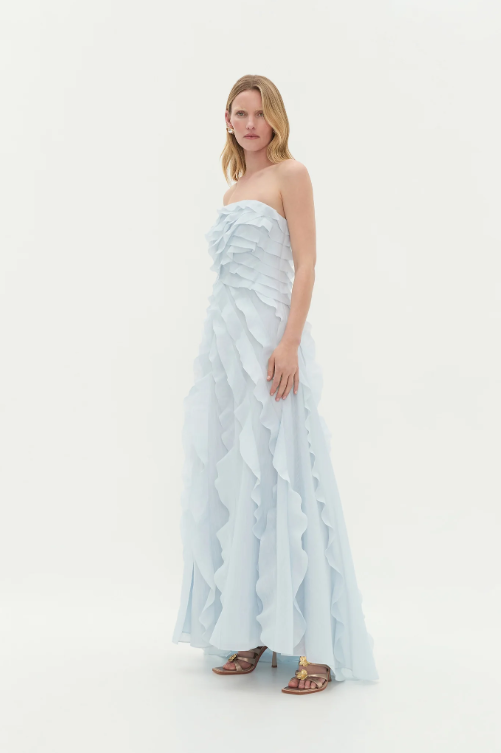 Aje Allairie Gown - Pastel Blue photo 3