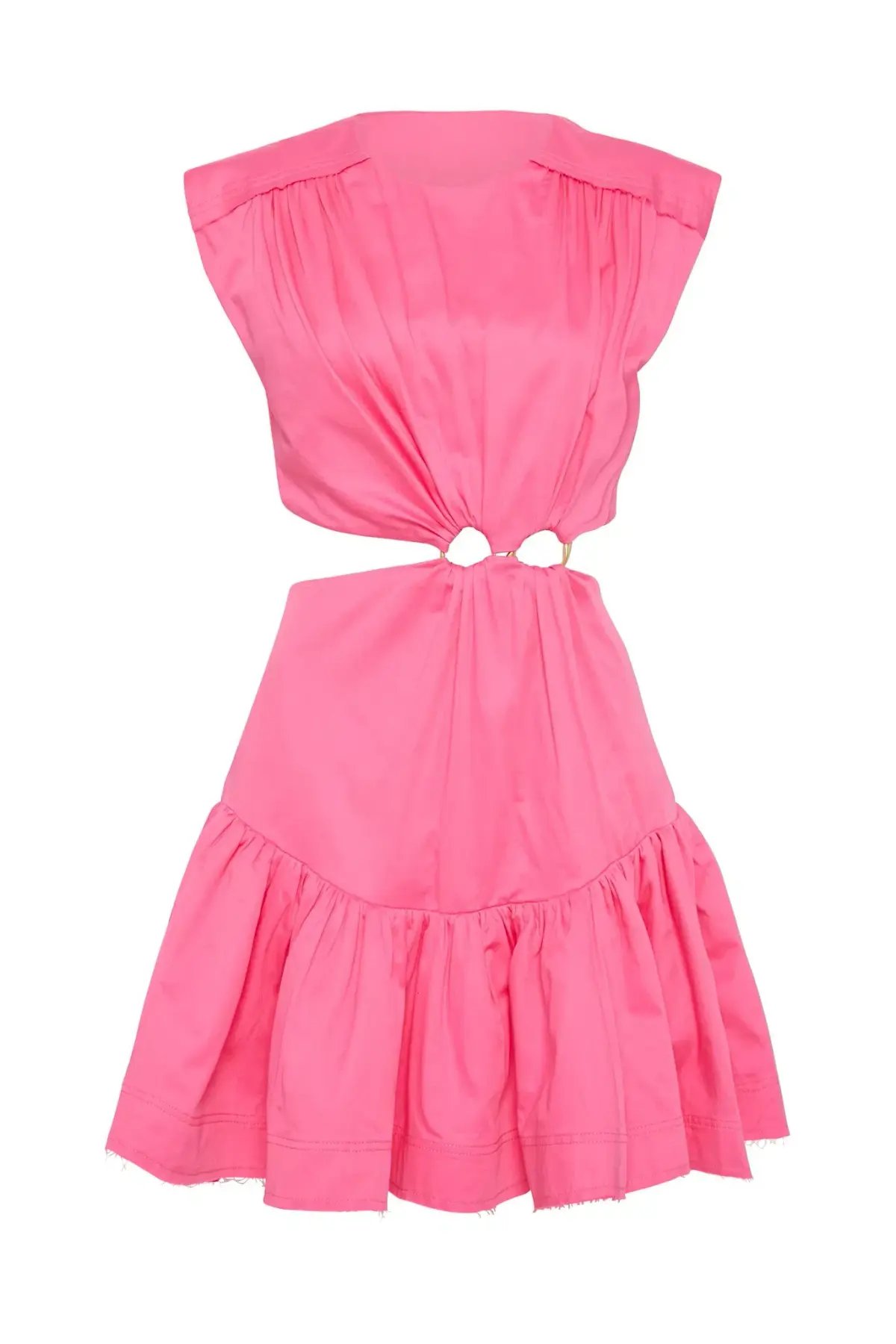 AJE Solstice Cut Out Ring Dress Pink Size 6 photo 4