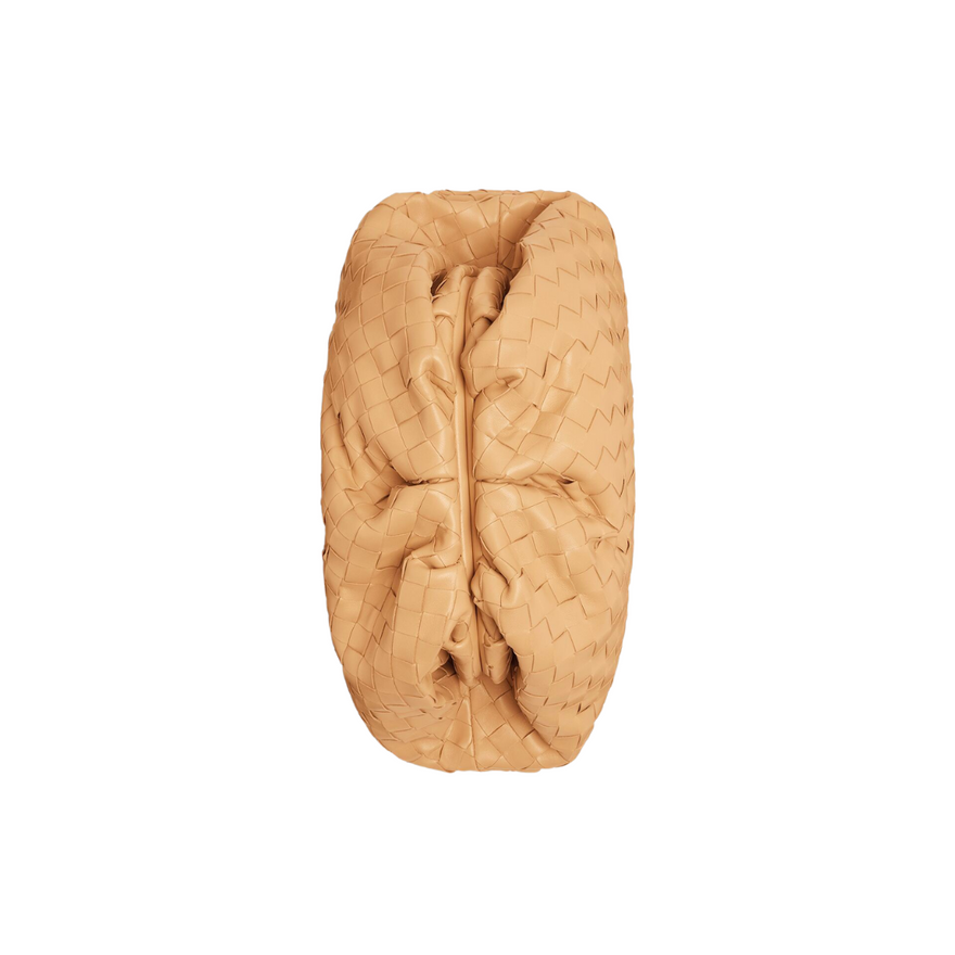 Bottega Veneta Intrecciato-leather Pouch Clutch (almond) photo 4