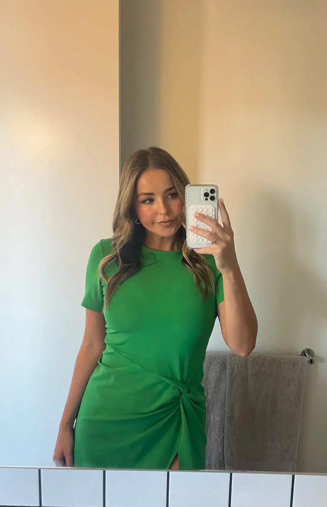 Maggie Marilyn Crew Neck Mini Dress Green Size M / AU 10 photo 2