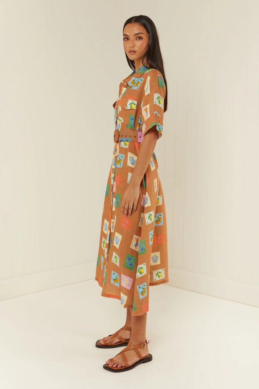 Palm Noosa Souvenir Dress - Brown Emblem photo 2