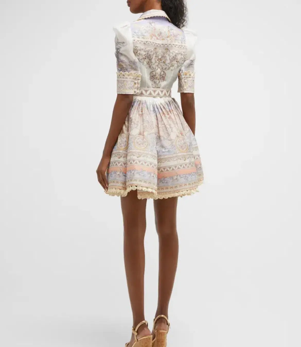 Zimmermann The High Tide Shirt Dress in Odyssey Print  Size 2/Au12 photo 2